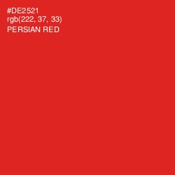 #DE2521 - Persian Red Color Image